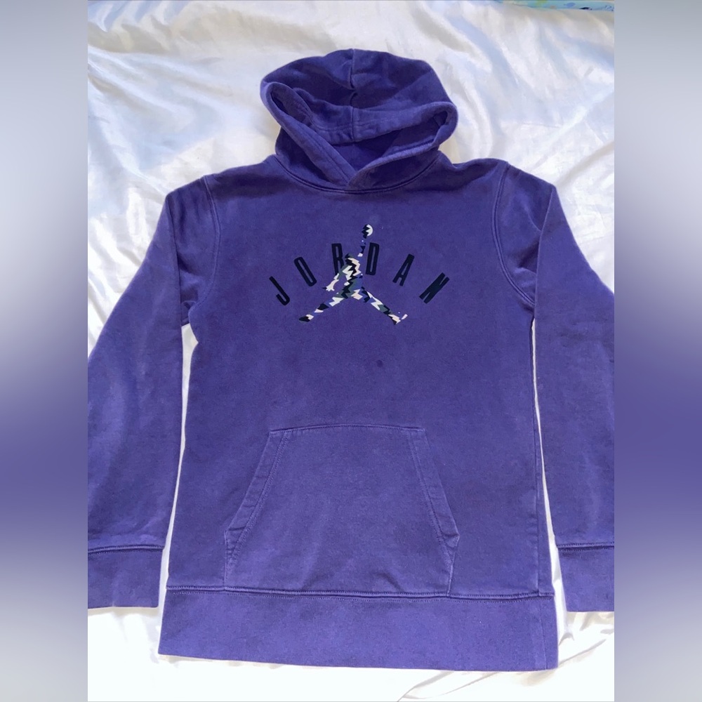 Jordan Big Boys Youth MJ Flight MVP Pullover Hoodie Size Large (12-13 Yrs)